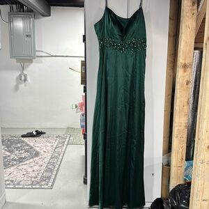 Prom long dress , see through lace.